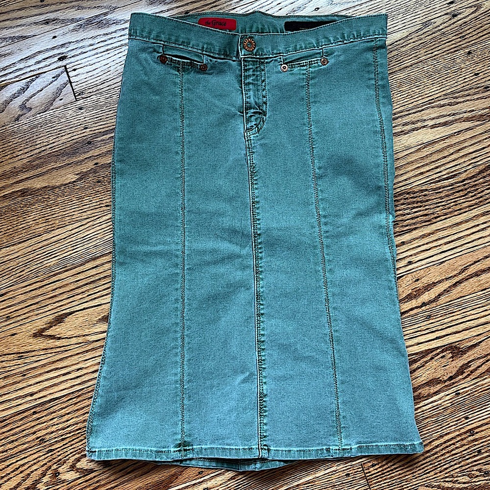 AG Midi Denim Mermaid Skirt